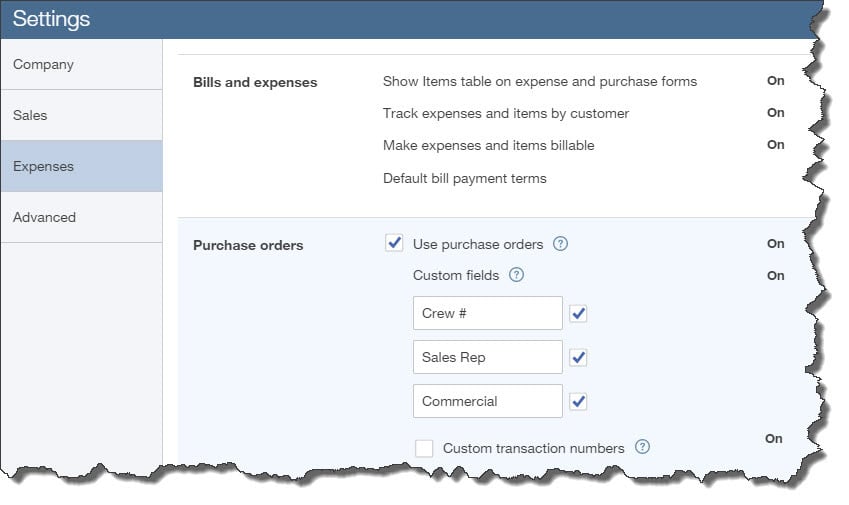 Using Purchase Orders in QuickBooks Online