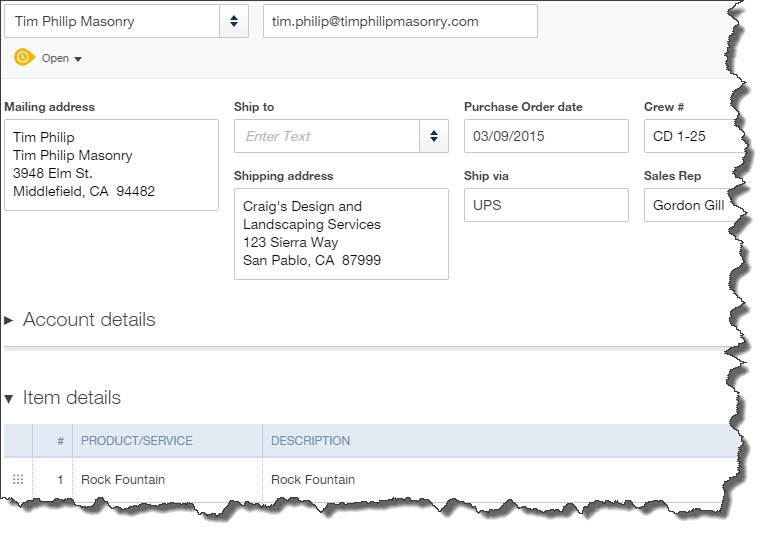 Using Purchase Orders in QuickBooks Online