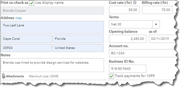 1099 in quickbooks