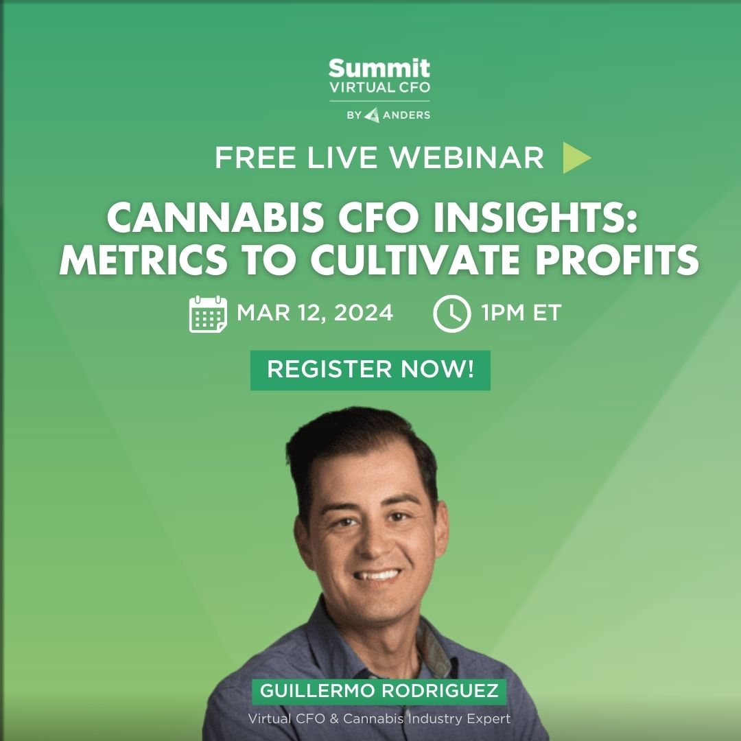 Free Webinar: Cannabis CFO Insights: Metrics to Cultivate Profits