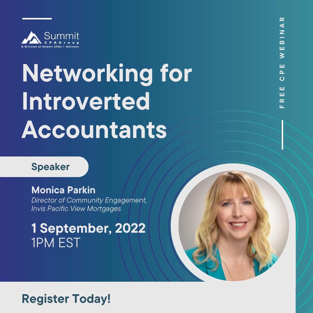 Free CPE Webinar: Networking for Introverted Accountants